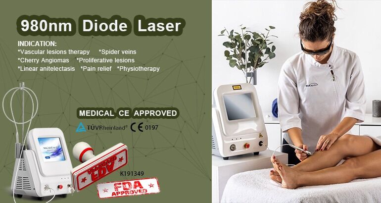 980nm diode laser vascular removal device 980nmダイオードレーザー血管除去装置