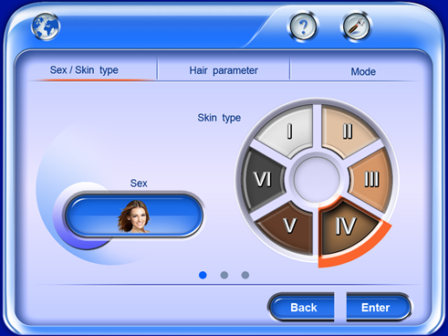 HS-818 diode laser operator interface HS-818 ダイオード レーザー オペレーター インターフェイス