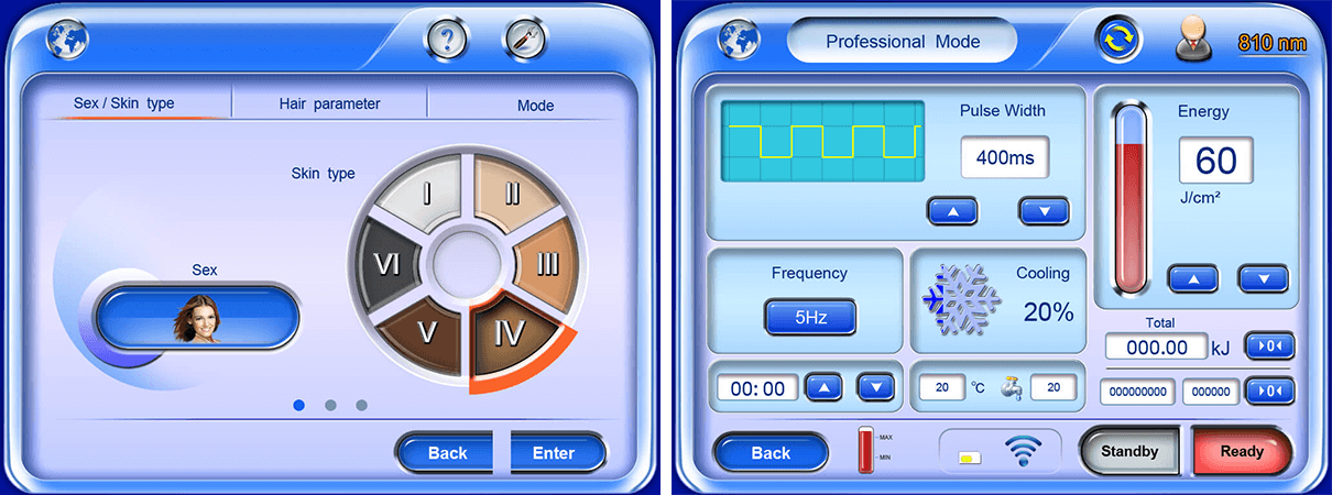 808nm diode laser screen 808nmダイオードレーザースクリーン